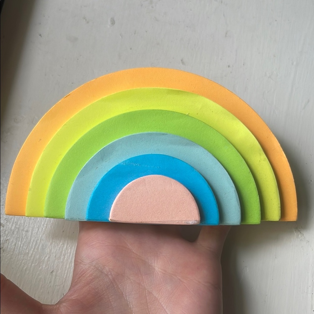 Colorful Rainbow Stacked post it notes - Picture 2 of 4